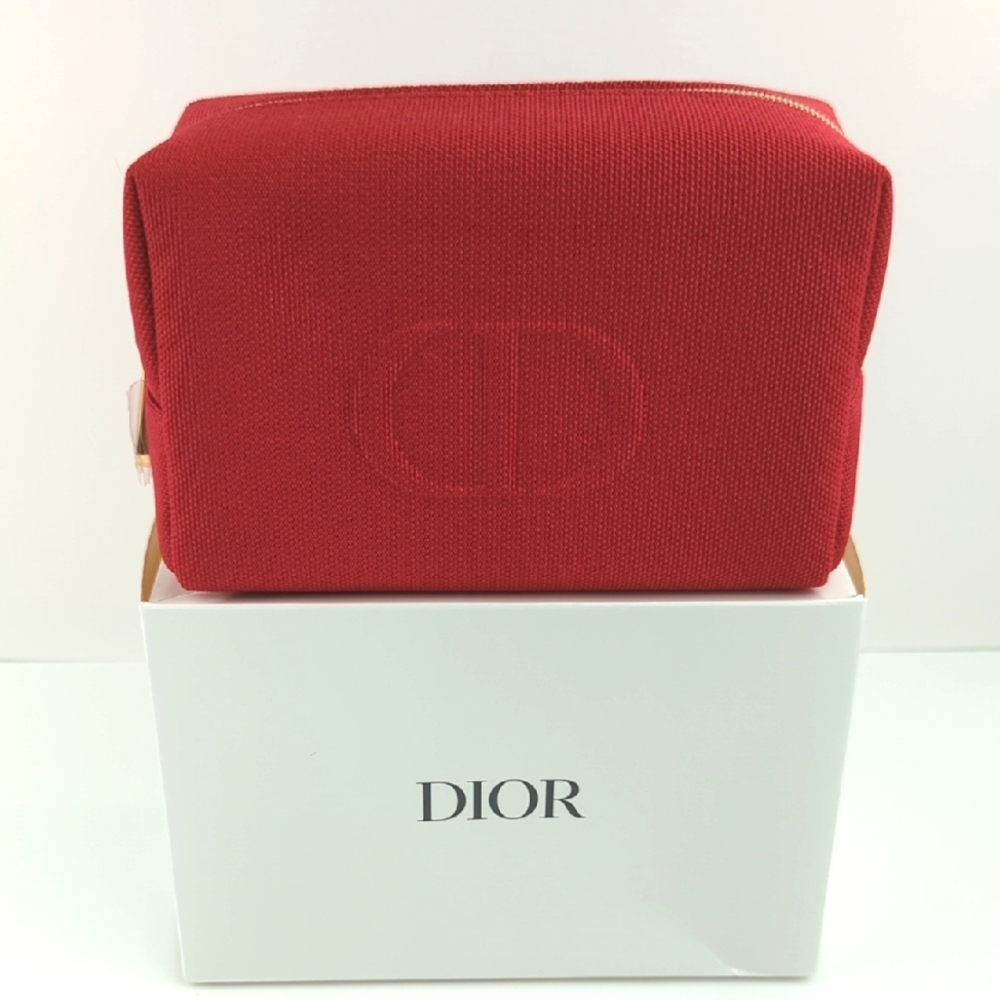 Dior Mini Scarlet Red Makeup Bag